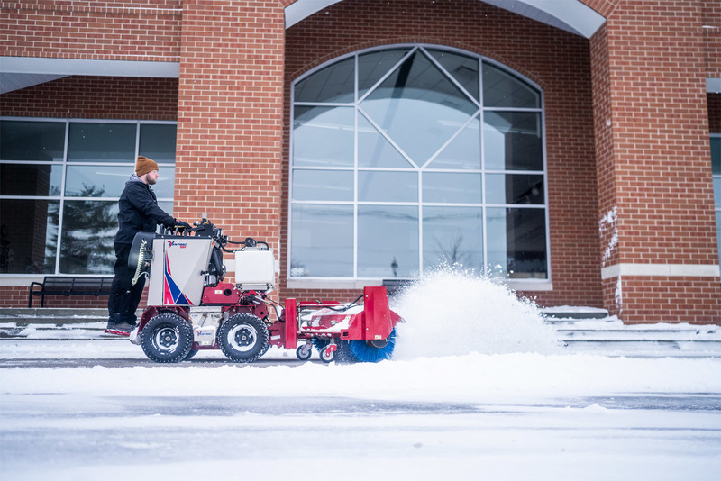 Landscape and Snow Removal  Ventrac NJ380 Sidewalk Snow Broom Photo